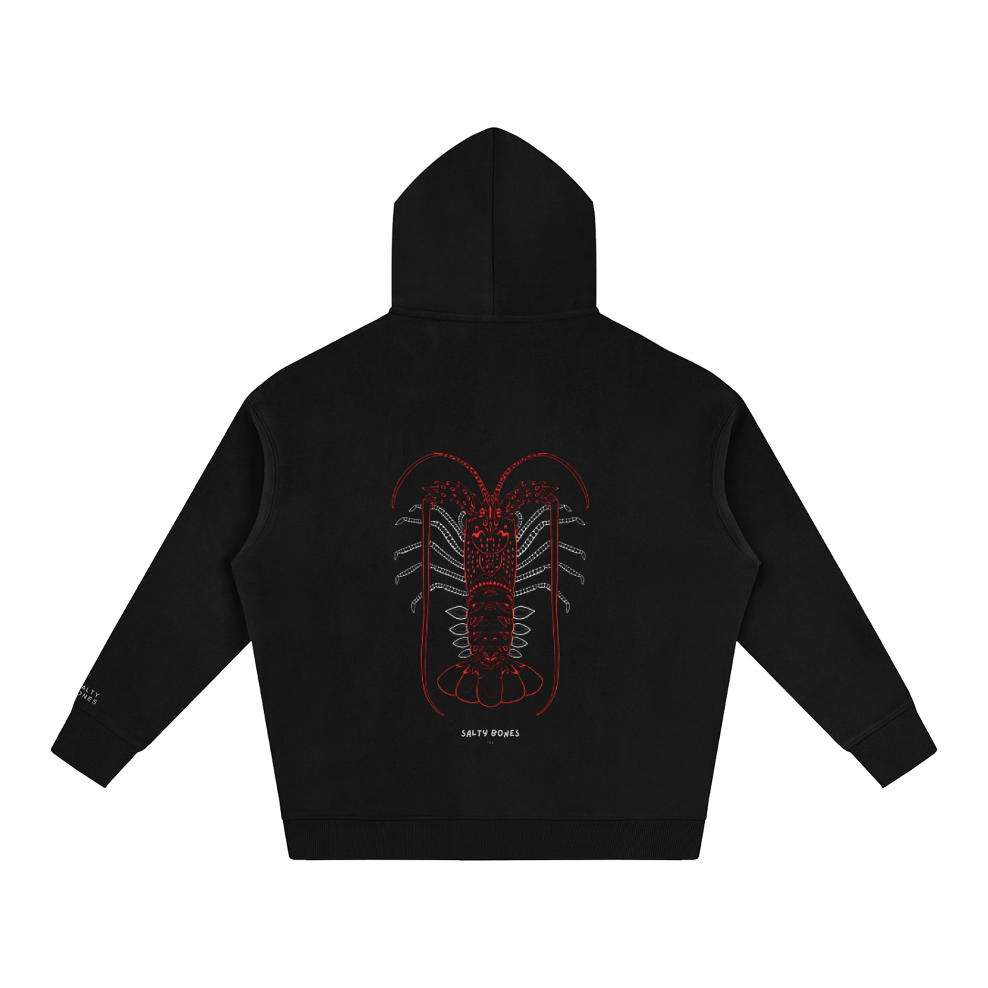 ‘red’ Oversize Fleeced Hoodie